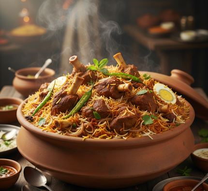 Mutton Handi Biryani