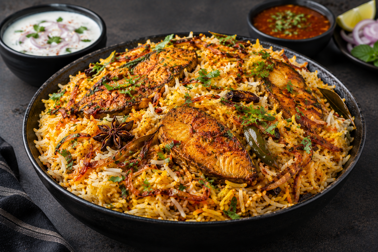 Rustic Fish Biryani Feast Fish Biryani - Image 1