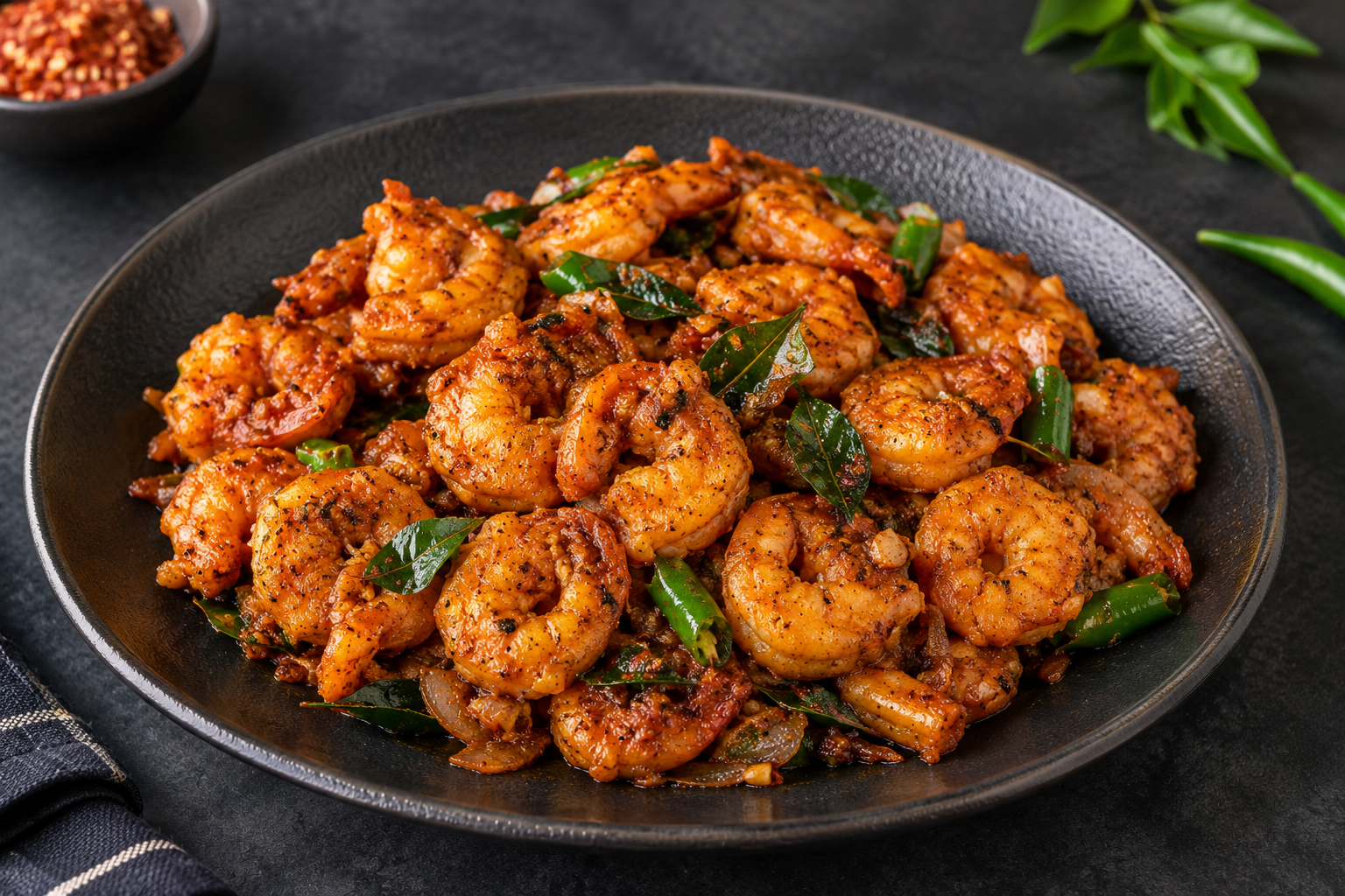 Spicy Garlic Prawn Stir-Fry Loose Prawns - Image 1